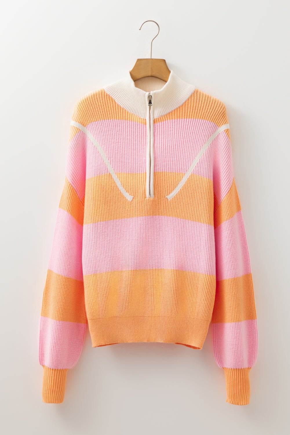 Claire Half Zip Oversize Sweater - Hello Beautiful Boutique15% OFFThreaded Pear
