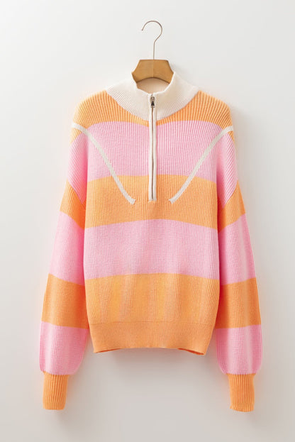 Claire Half Zip Oversize Sweater - Hello Beautiful Boutique15% OFFThreaded Pear