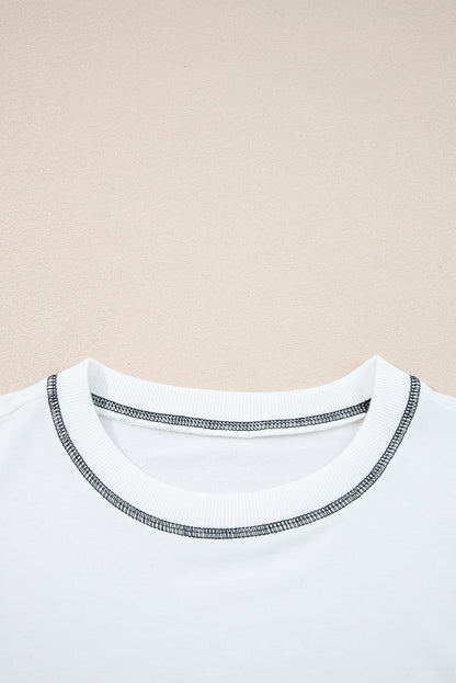 Clare Contrast Stitching Oversize Sweatshirt - Hello Beautiful Boutique15% OFFThreaded Pear