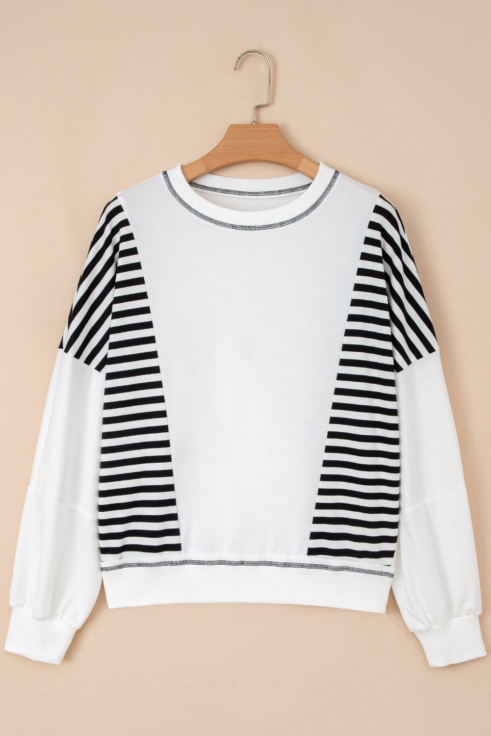 Clare Contrast Stitching Oversize Sweatshirt - Hello Beautiful Boutique15% OFFThreaded Pear