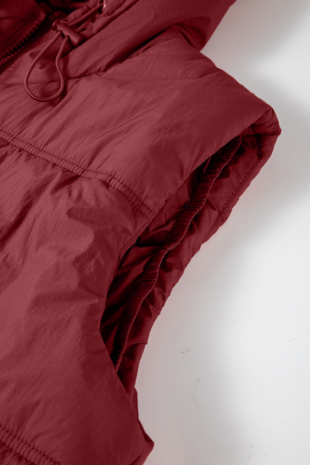 Clare Side Hooded Puffer Vest - Hello Beautiful BoutiqueVestsThreaded Pear