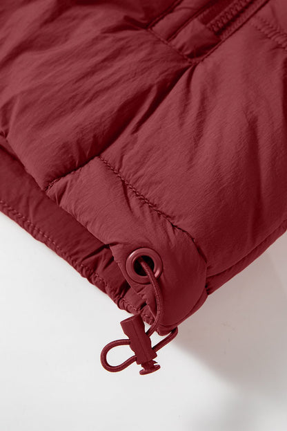 Clare Side Hooded Puffer Vest - Hello Beautiful BoutiqueVestsThreaded Pear