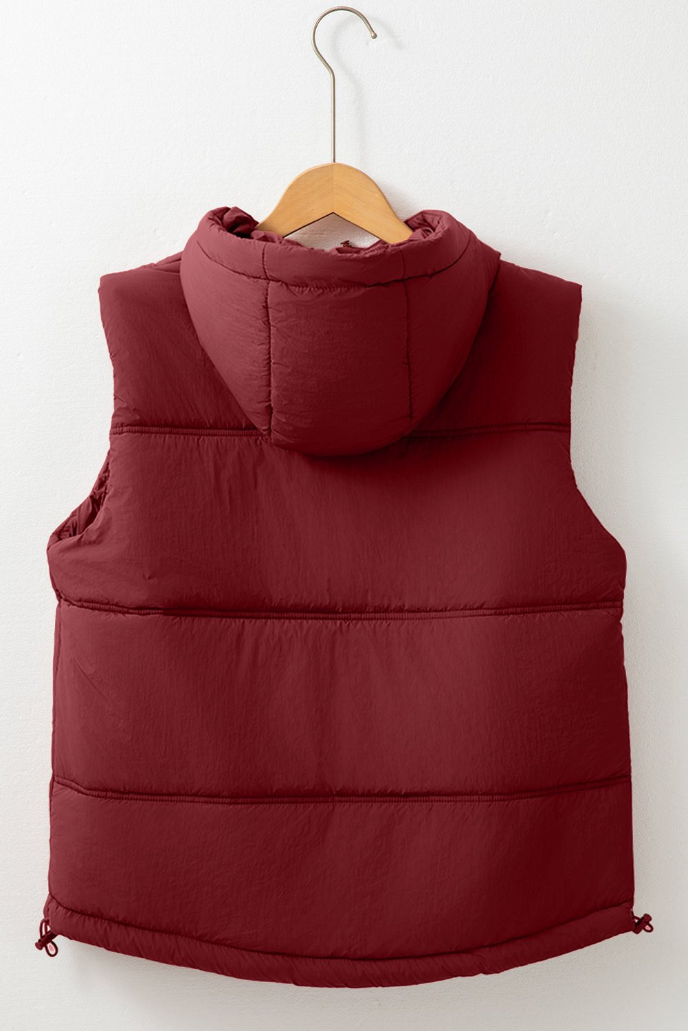 Clare Side Hooded Puffer Vest - Hello Beautiful BoutiqueVestsThreaded Pear