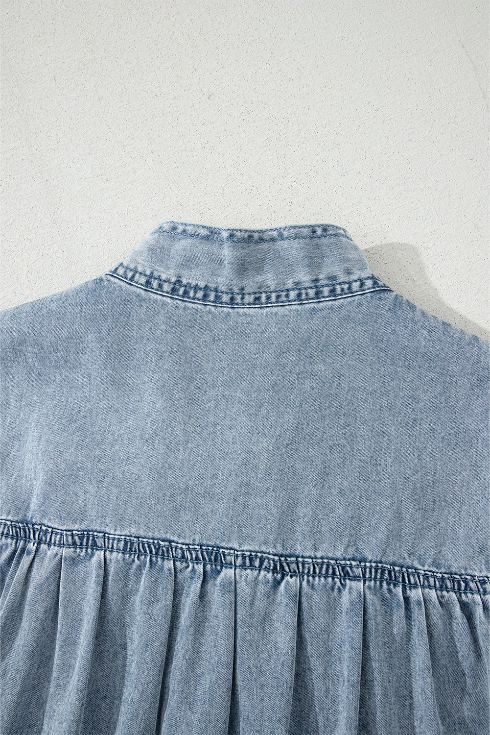 Clare Sleeveless Ruffled Chambray Dress - Hello Beautiful BoutiqueMini DressesThreaded Pear