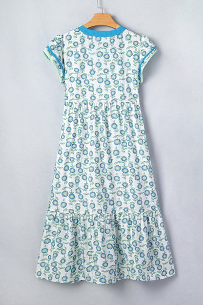 Clementine Flutter Sleeve Long Dress - Hello Beautiful BoutiqueFloral DressesThreaded Pear