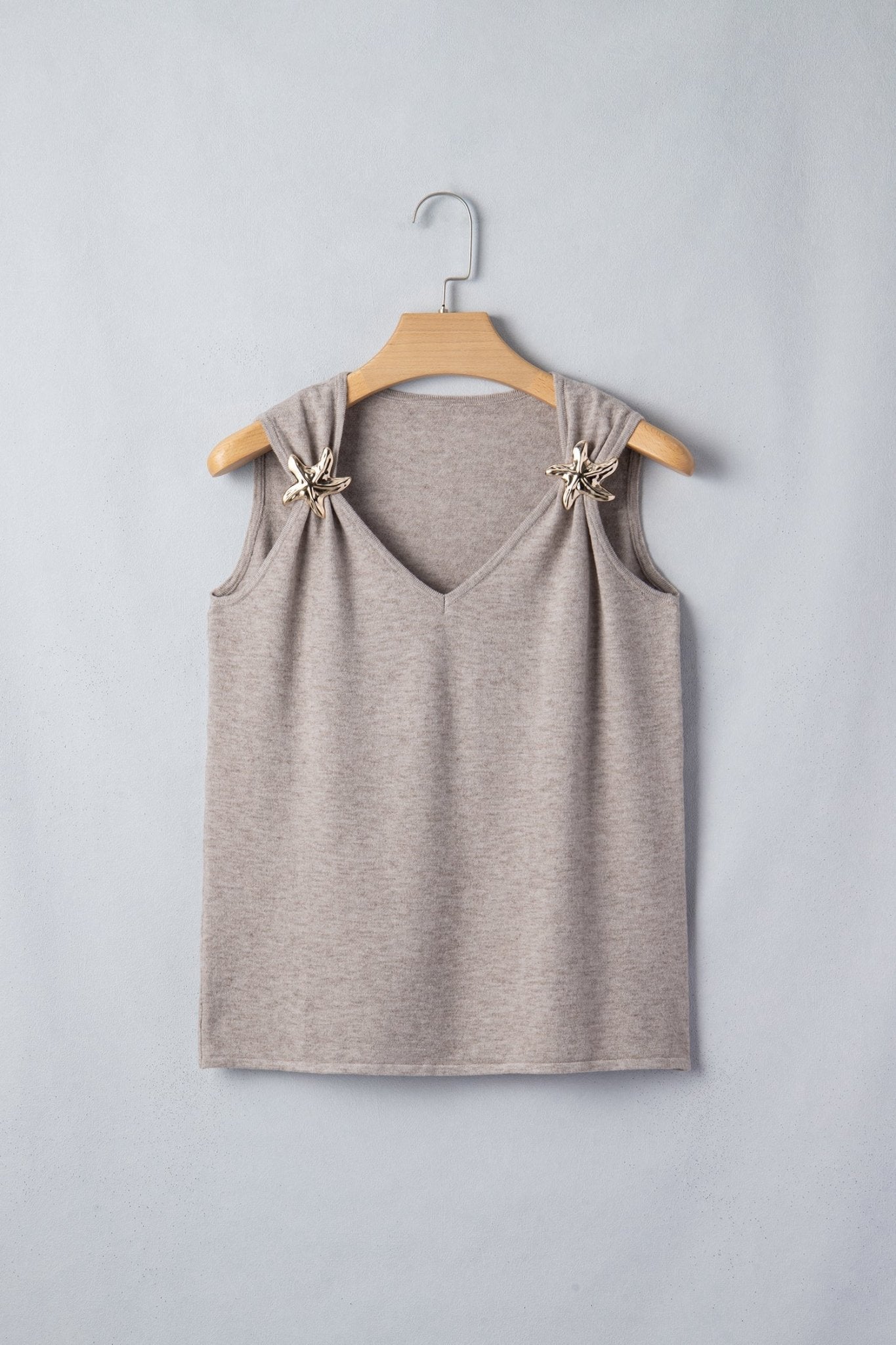 Clementine Metal Star Detail Sweater - Hello Beautiful BoutiqueSweater VestsThreaded Pear