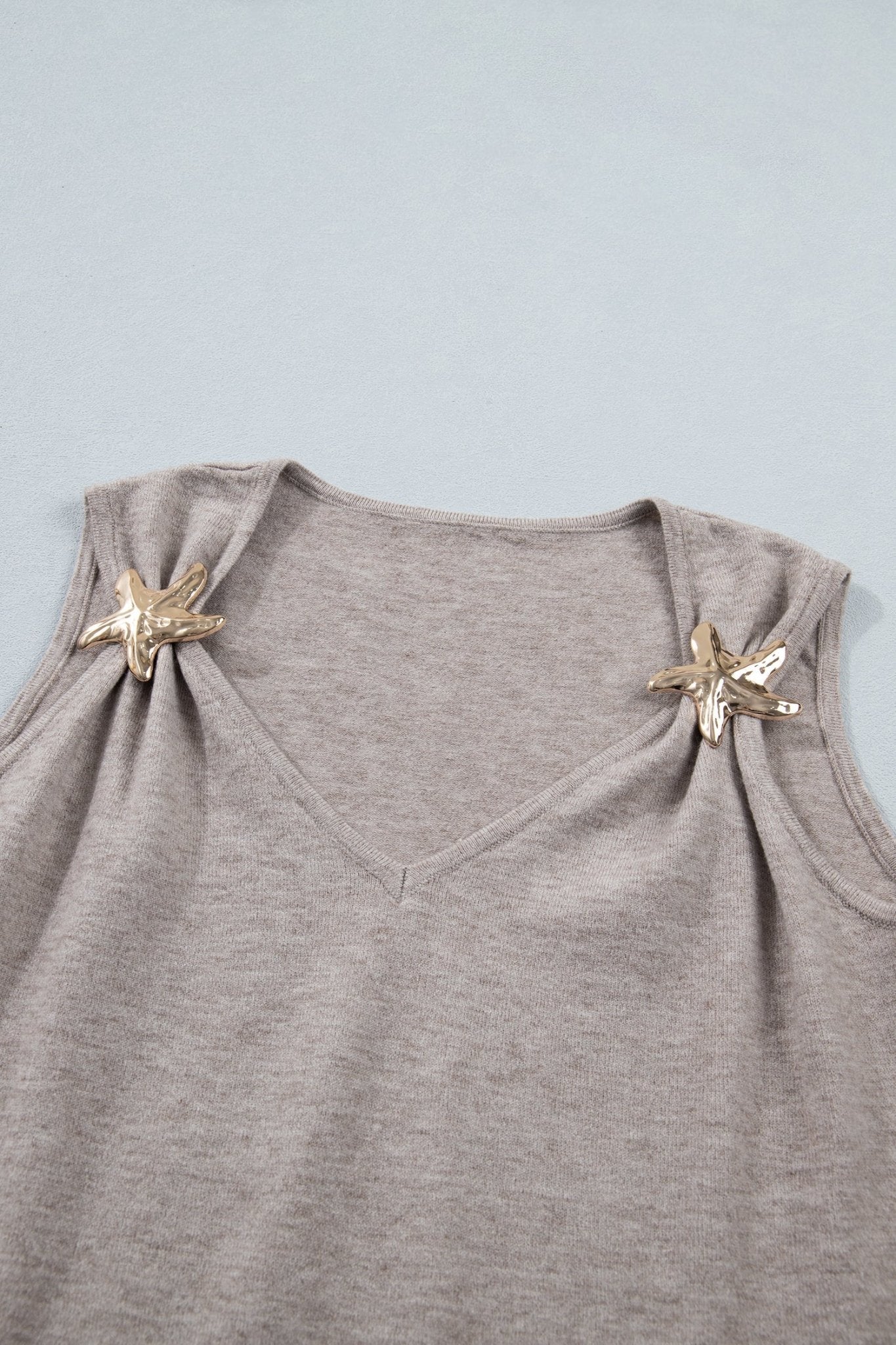 Clementine Metal Star Detail Sweater - Hello Beautiful BoutiqueSweater VestsThreaded Pear