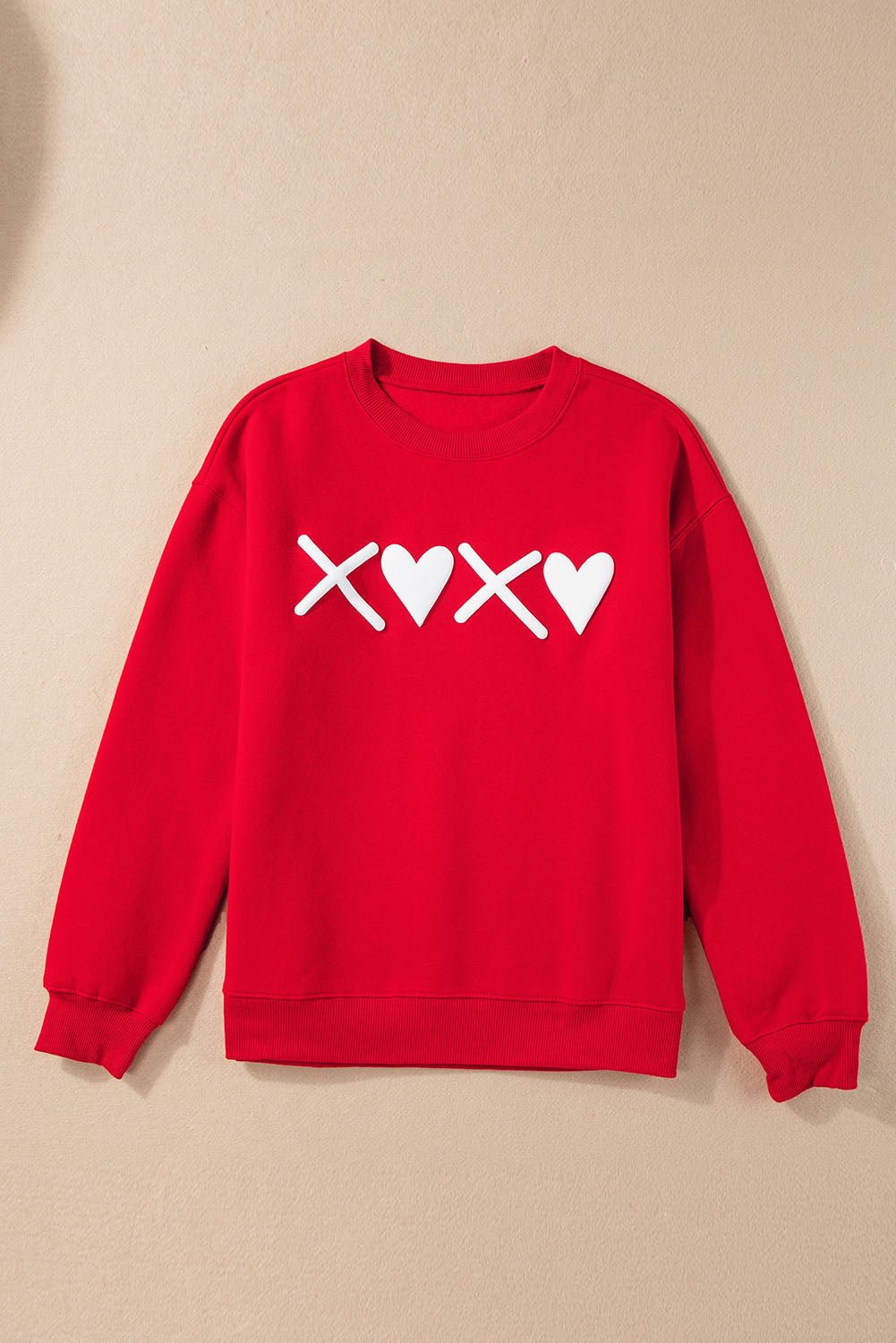 Clementine Print Valentines Heart Sweatshirt - Hello Beautiful BoutiqueGraphic SweatshirtsThreaded Pear