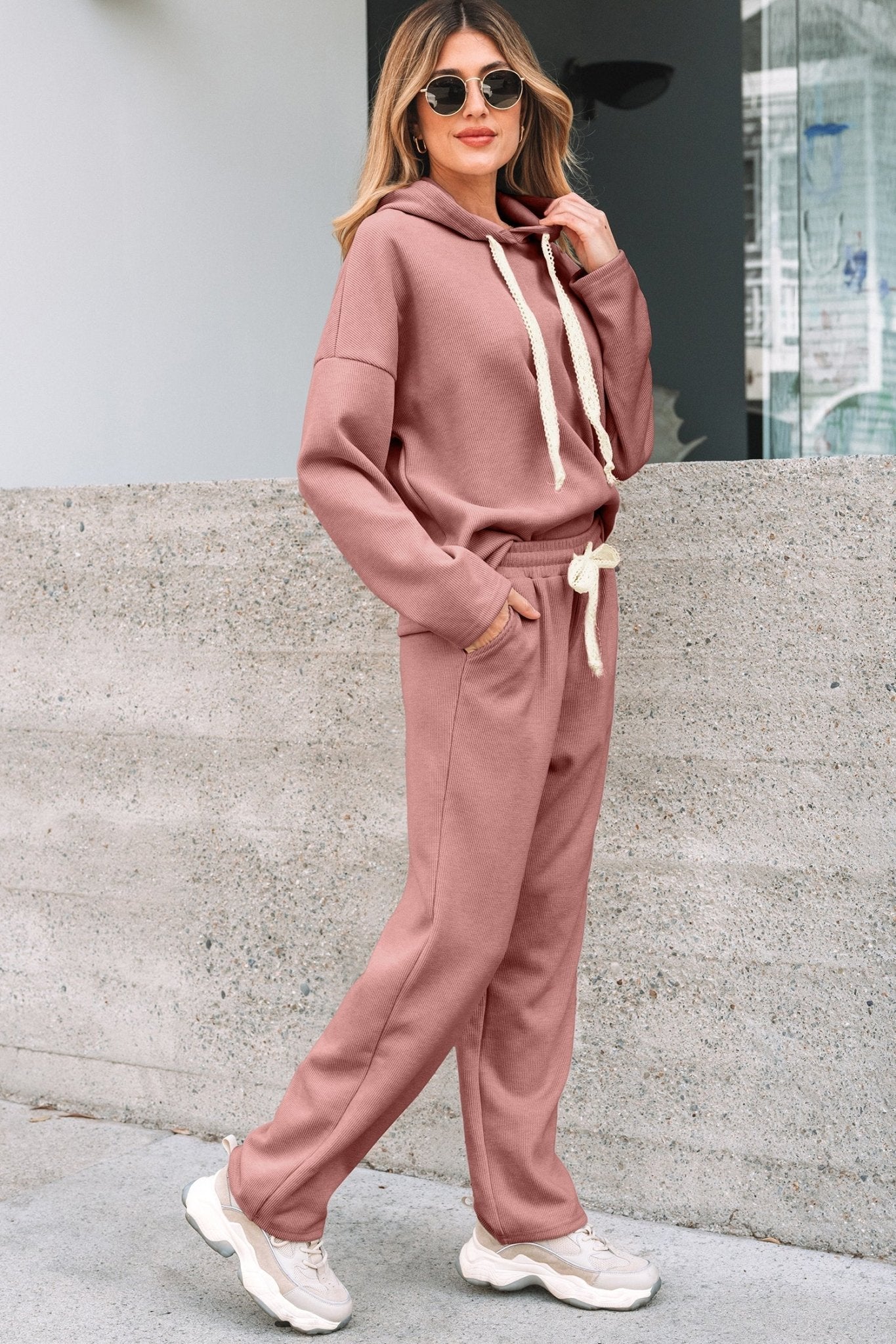 Cleo and High Waist Pants - Hello Beautiful BoutiquePant SetsThreaded Pear