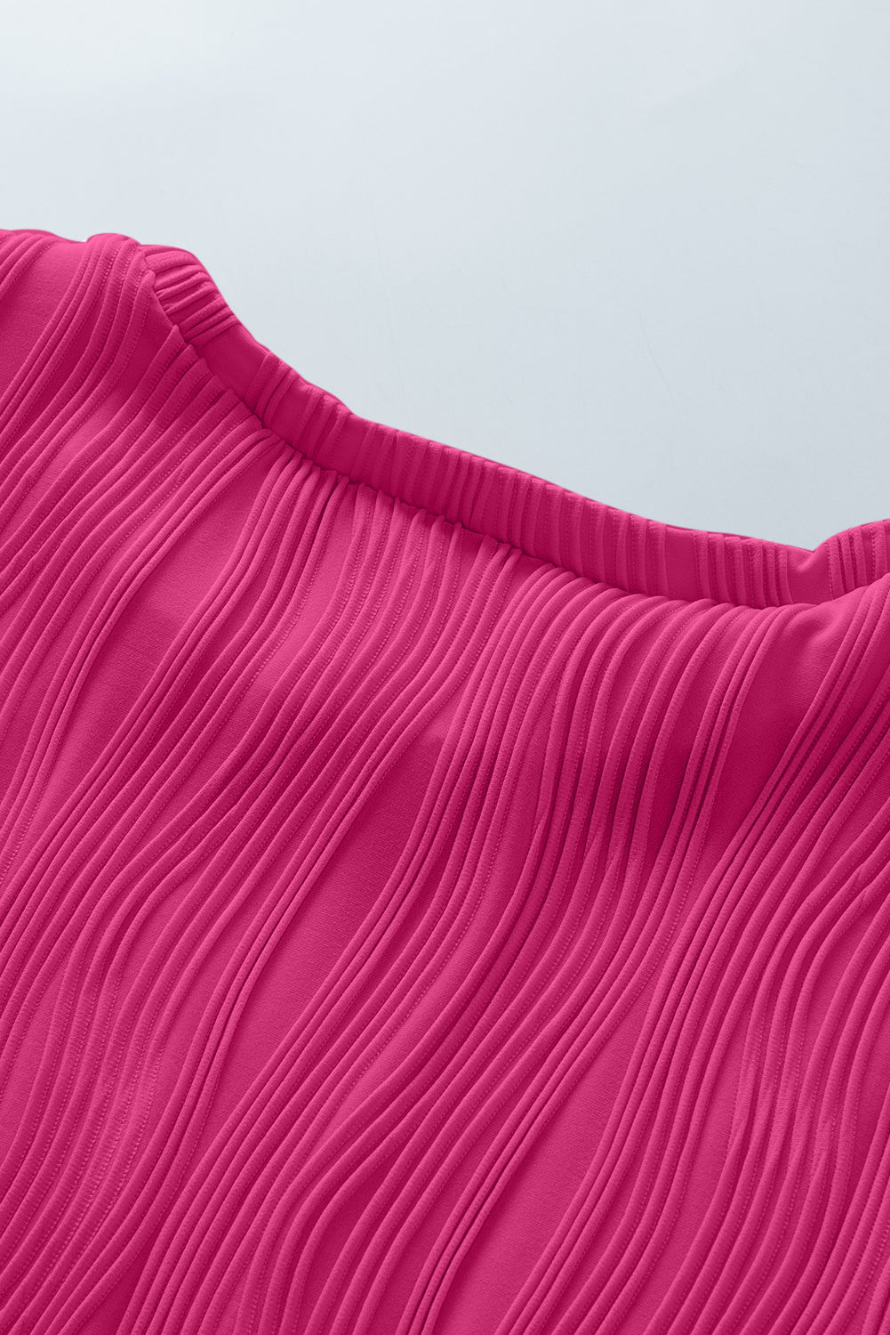Clover Color Wavy Textured PLUS Tee - Hello Beautiful BoutiquePlus Size Tops & TeesThreaded Pear