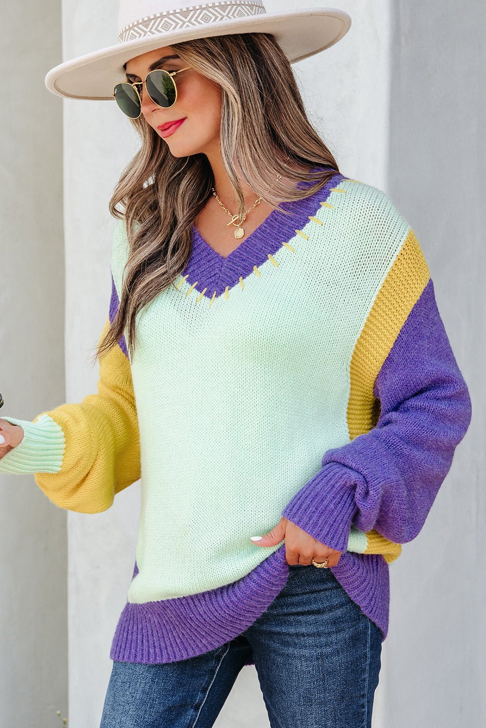 Colette Knitted Drop Shoulder Sweater - Hello Beautiful Boutique15% OFFThreaded Pear