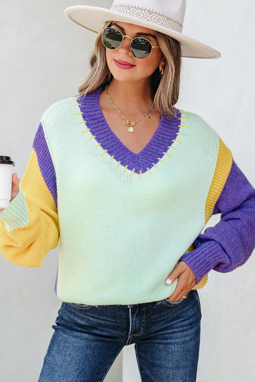 Colette Knitted Drop Shoulder Sweater - Hello Beautiful Boutique15% OFFThreaded Pear
