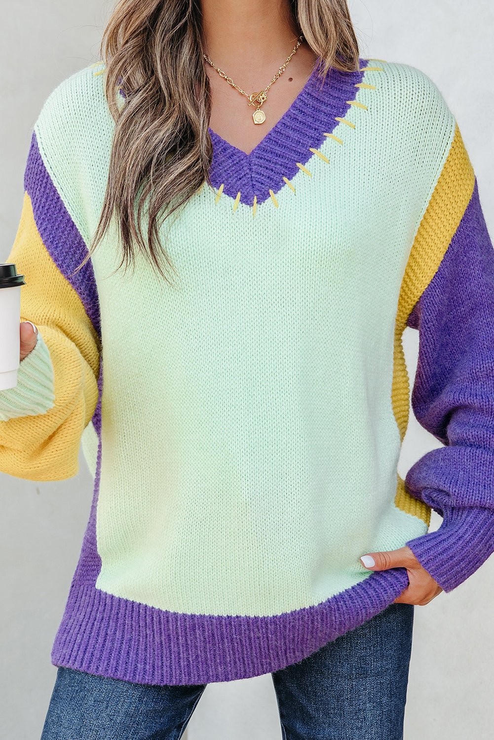 Colette Knitted Drop Shoulder Sweater - Hello Beautiful Boutique15% OFFThreaded Pear