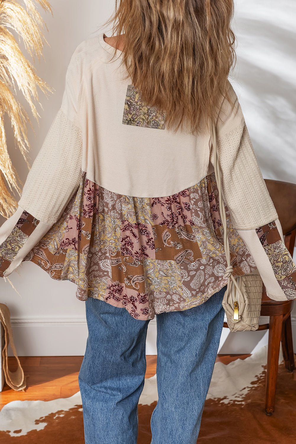 Colette Sleeve Loose top Long Sleeve Top - Hello Beautiful BoutiqueBlouses & ShirtsThreaded Pear