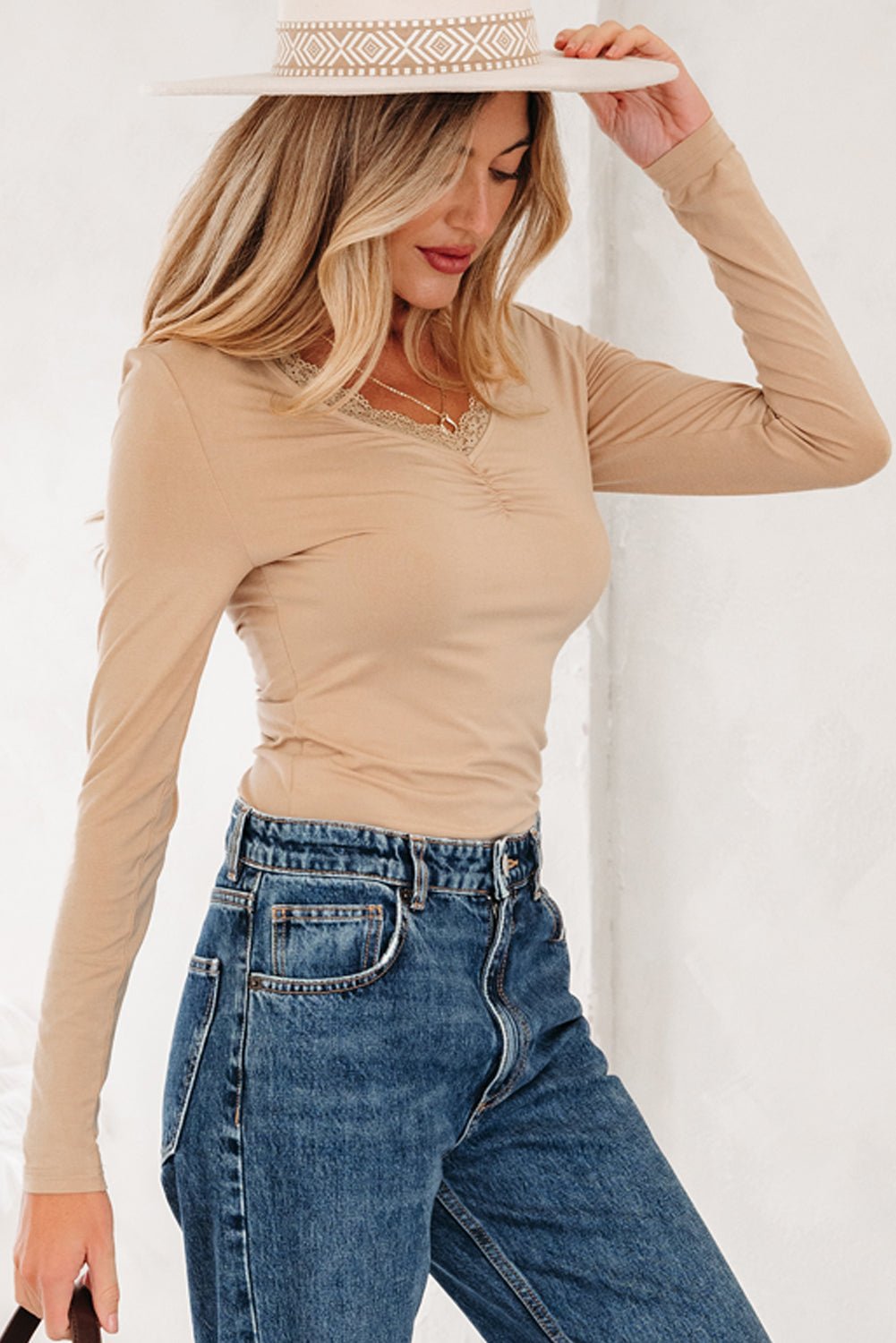 Collins Sleeve T Shirt Long Sleeve Top - Hello Beautiful BoutiqueLong Sleeve TopsThreaded Pear