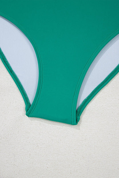 Cora Patchwork High Waisted Bikini - Hello Beautiful BoutiqueHigh Waisted SwimsuitThreaded Pear