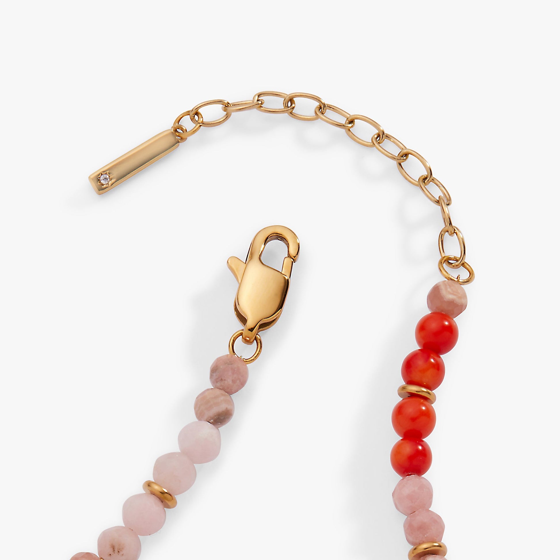 Coral Ombre Semi-Precious Beaded Anklet - Hello Beautiful BoutiqueAnkletsALEX AND ANI