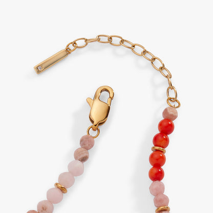 Coral Ombre Semi-Precious Beaded Anklet - Hello Beautiful BoutiqueAnkletsALEX AND ANI