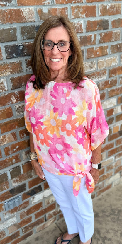 Cotton Guaze Blouse C4403 - Hello Beautiful BoutiqueTopCharlie B