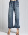 Cropped Wide Leg Pant w/ Patch Pockets B168 - Hello Beautiful BoutiqueJeansAPNY