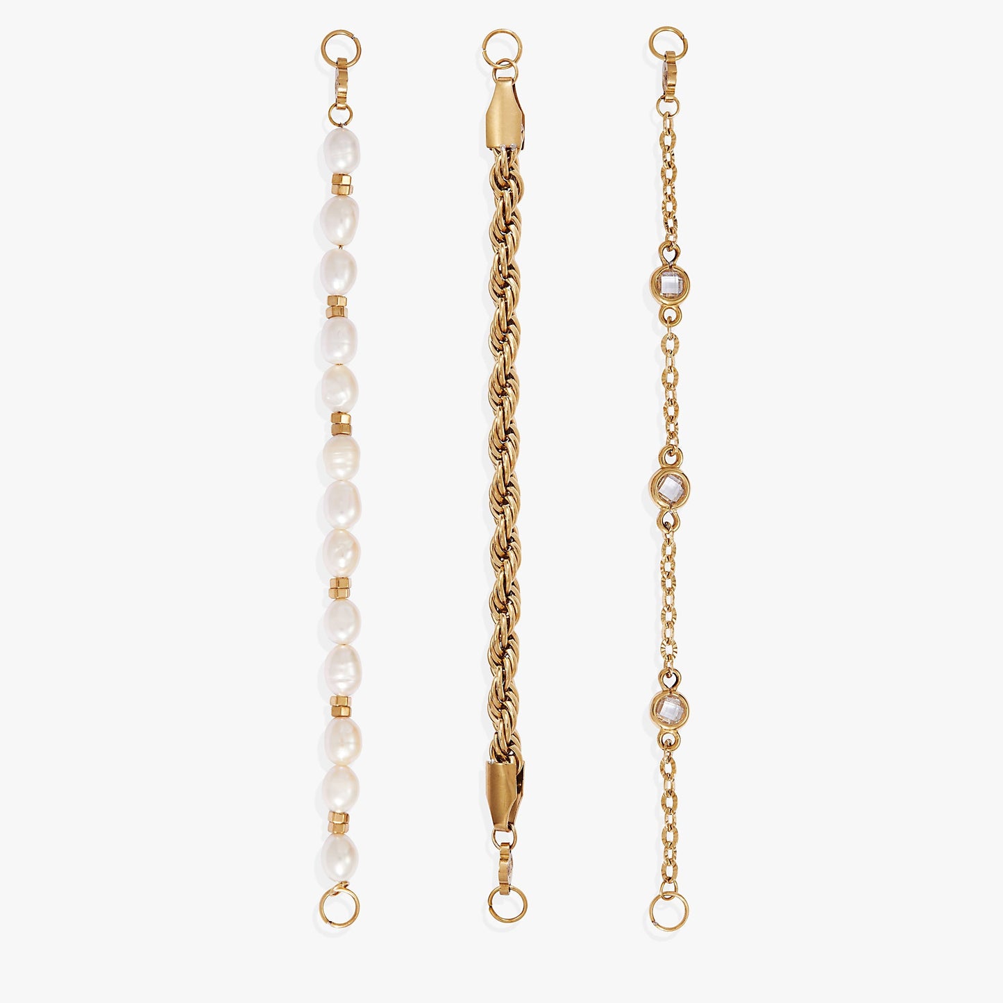 Crystal + Pearl Stranded™ Bracelet Set - Hello Beautiful BoutiqueBraceletsALEX AND ANI
