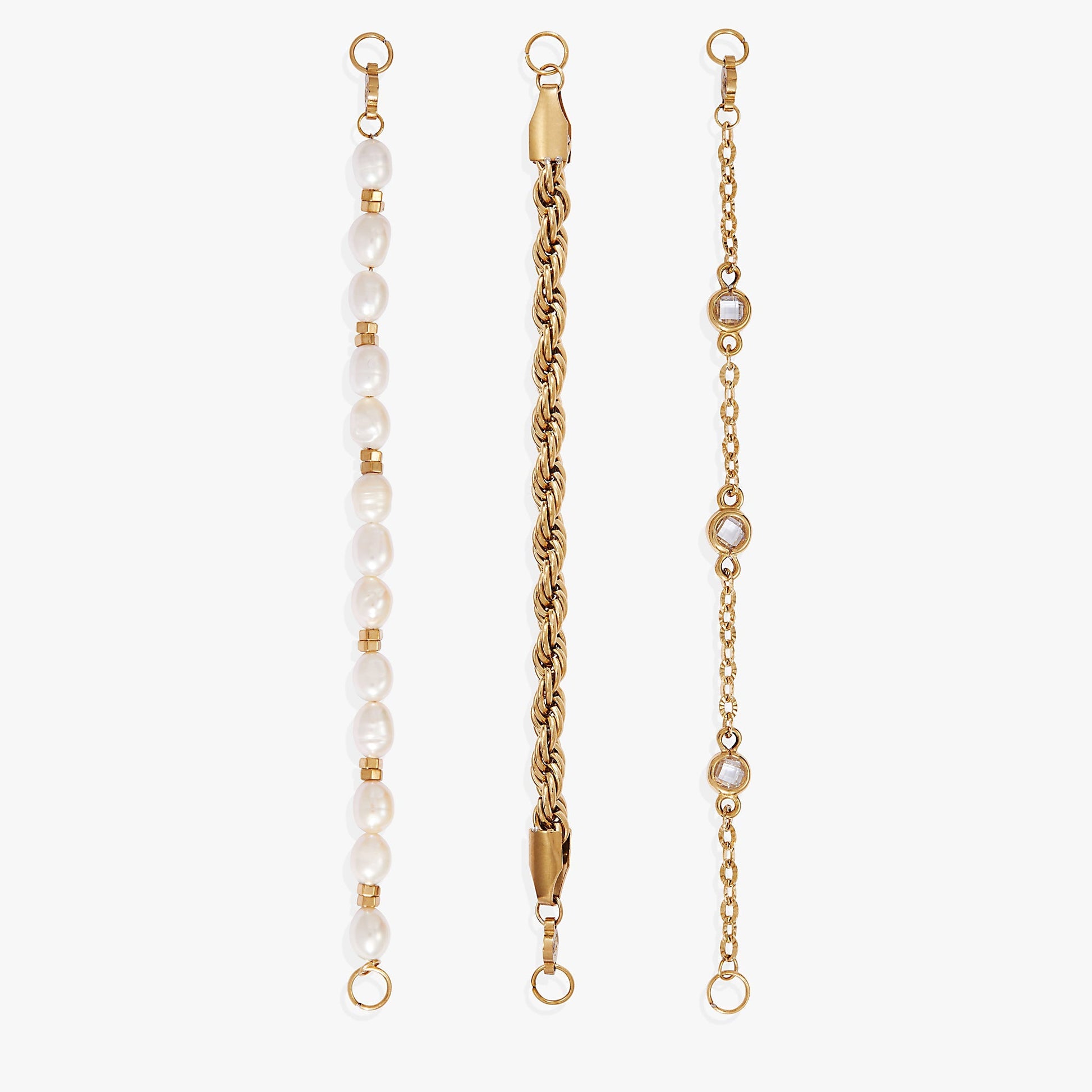 Crystal + Pearl Stranded™ Bracelet Set - Hello Beautiful BoutiqueBraceletsALEX AND ANI