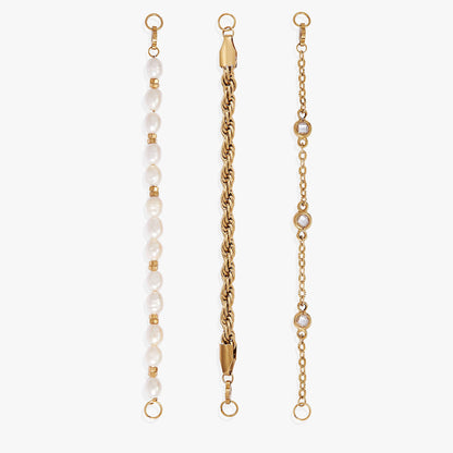 Crystal + Pearl Stranded™ Bracelet Set - Hello Beautiful BoutiqueBraceletsALEX AND ANI
