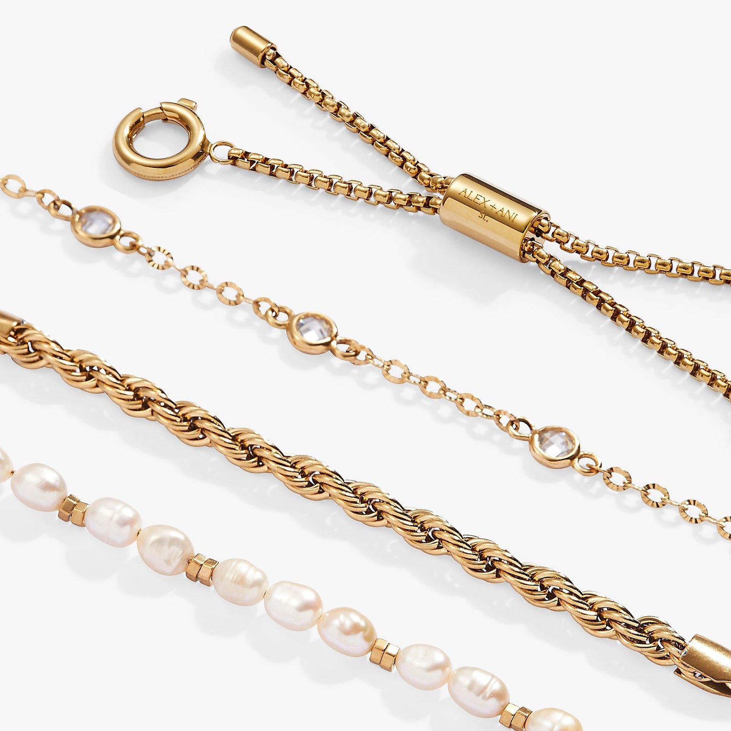 Crystal + Pearl Stranded™ Bracelet Set - Hello Beautiful BoutiqueBraceletsALEX AND ANI