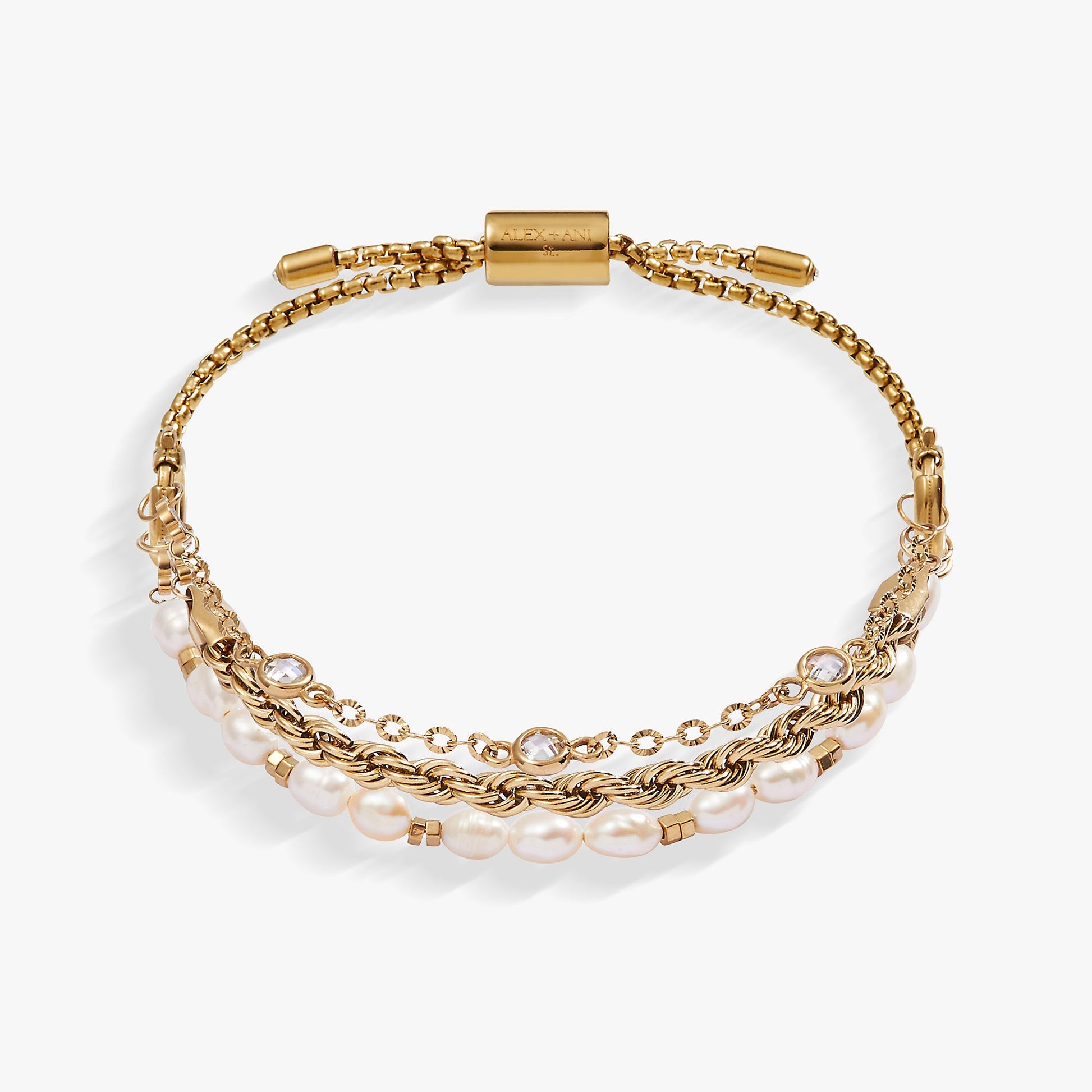 Crystal + Pearl Stranded™ Bracelet Set - Hello Beautiful BoutiqueBraceletsALEX AND ANI