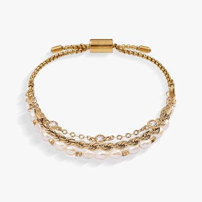 Crystal + Pearl Stranded™ Bracelet Set - Hello Beautiful BoutiqueBraceletsALEX AND ANI