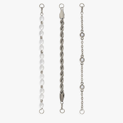 Crystal + Pearl Stranded™ Bracelet Set - Hello Beautiful BoutiqueBraceletsALEX AND ANI