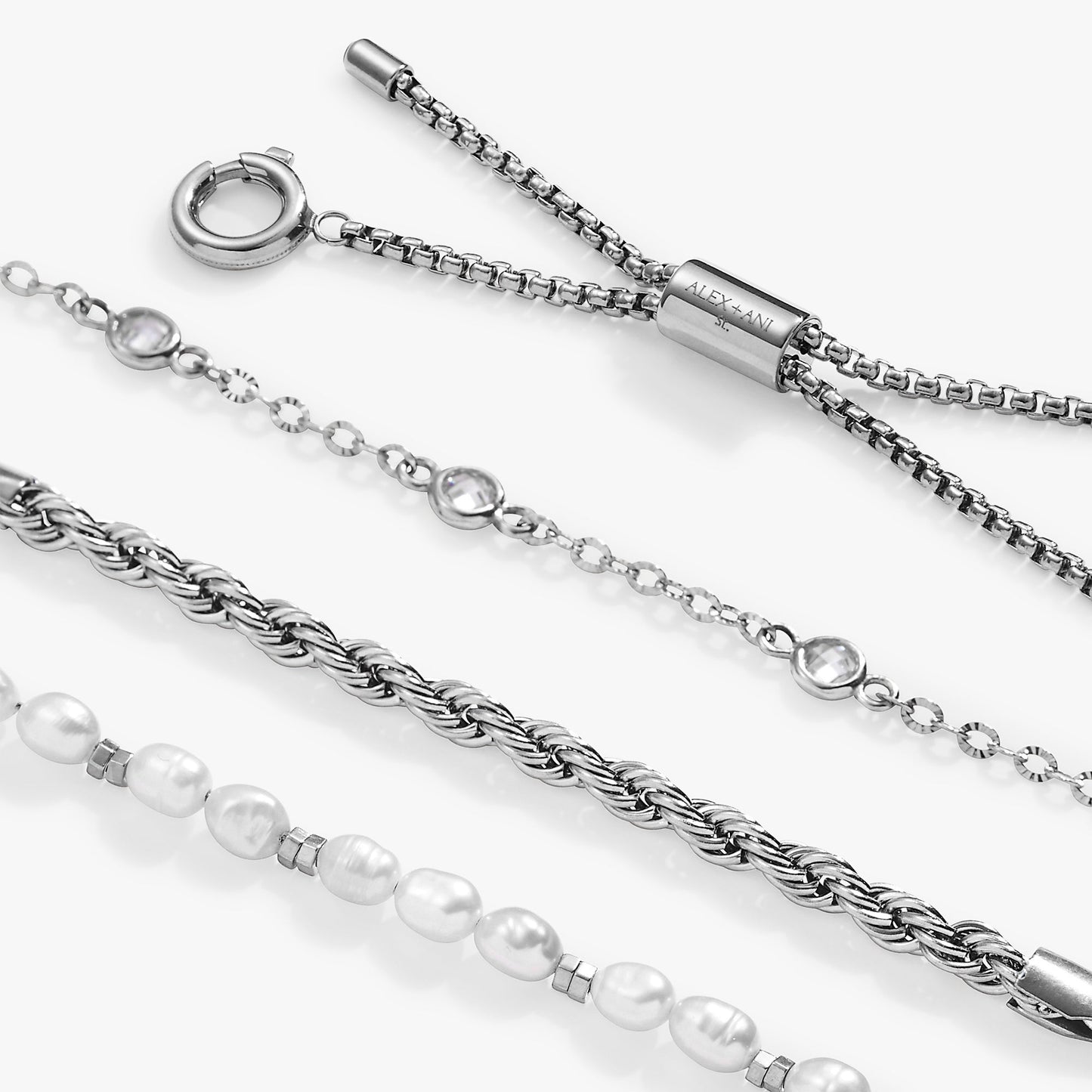 Crystal + Pearl Stranded™ Bracelet Set - Hello Beautiful BoutiqueBraceletsALEX AND ANI