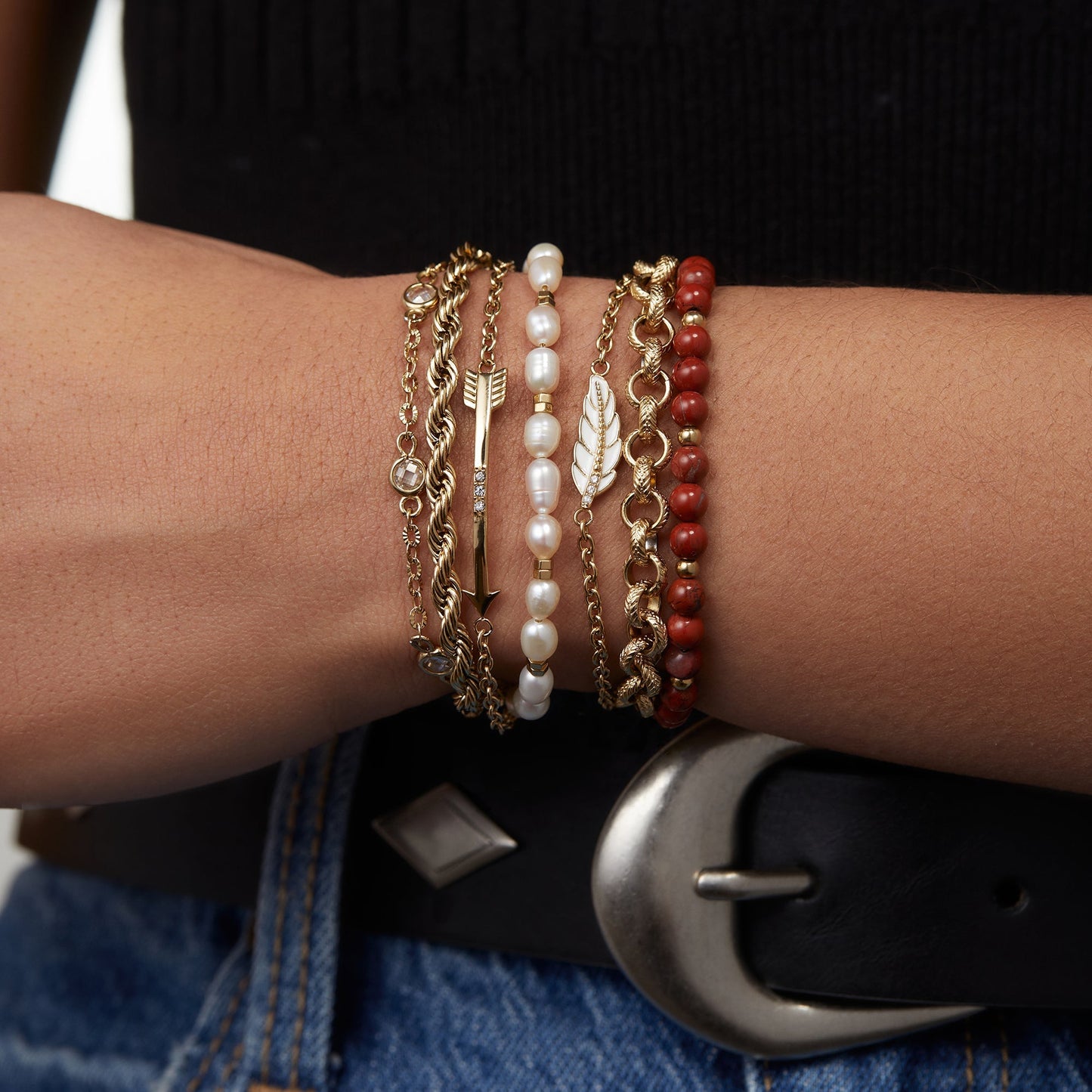 Crystal + Pearl Stranded™ Bracelet Set - Hello Beautiful BoutiqueBraceletsALEX AND ANI
