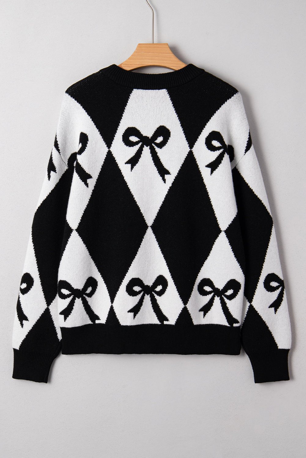 Daetta Rhombus Knit Loose Sweater - Hello Beautiful BoutiqueSweatersThreaded Pear