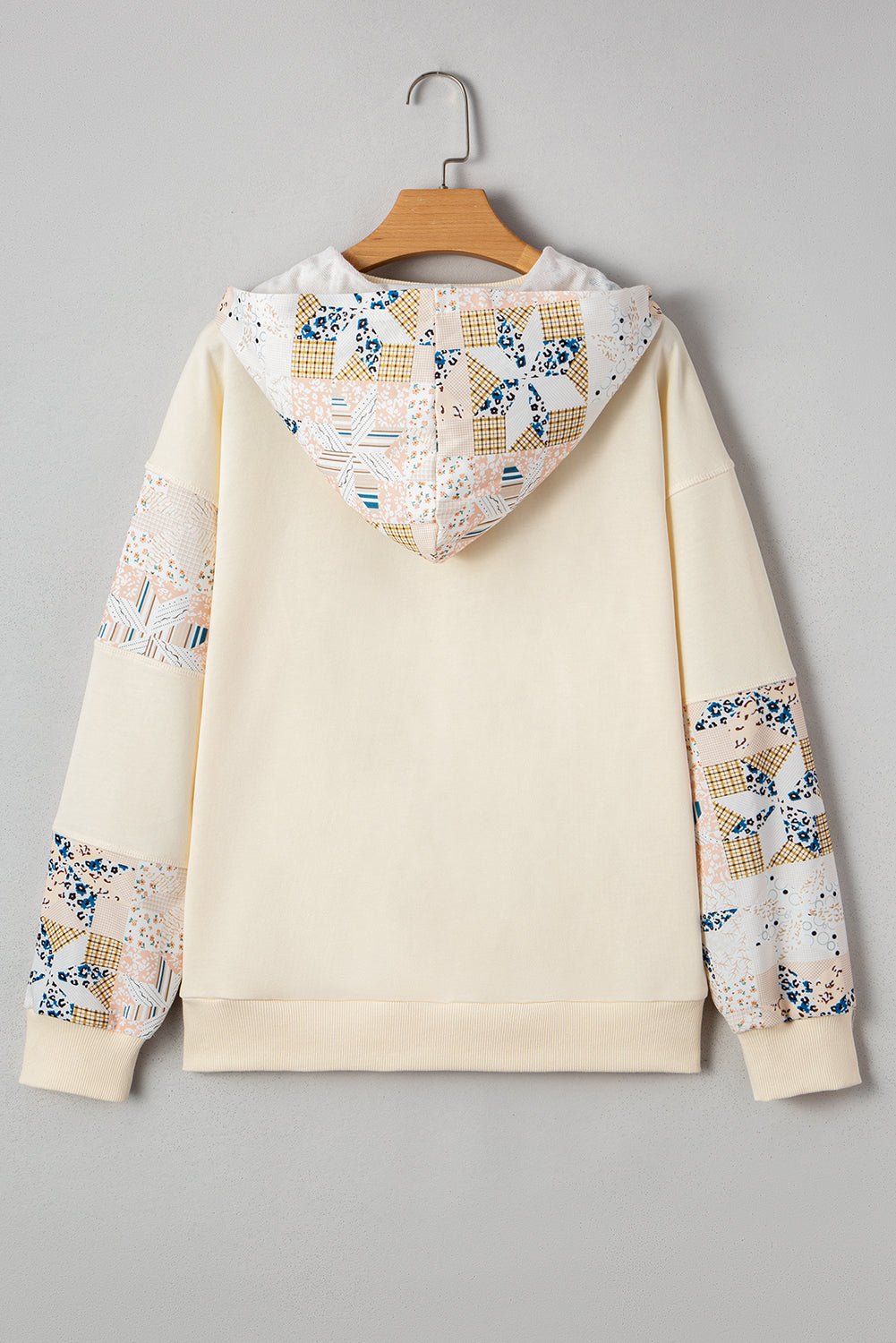 Dakota Geo Pattern Patchwork Hoodie - Hello Beautiful Boutique15% OFFThreaded Pear