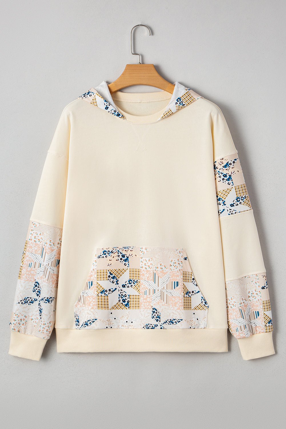 Dakota Geo Pattern Patchwork Hoodie - Hello Beautiful Boutique15% OFFThreaded Pear