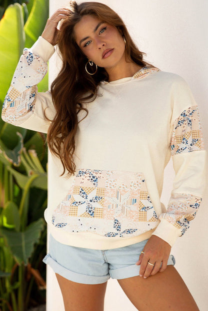 Dakota Geo Pattern Patchwork Hoodie - Hello Beautiful Boutique15% OFFThreaded Pear
