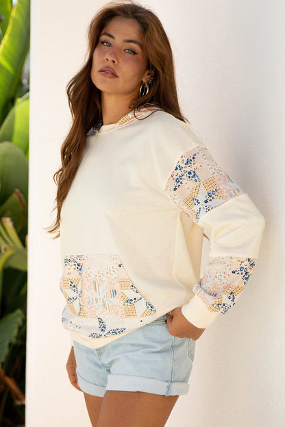 Dakota Geo Pattern Patchwork Hoodie - Hello Beautiful Boutique15% OFFThreaded Pear