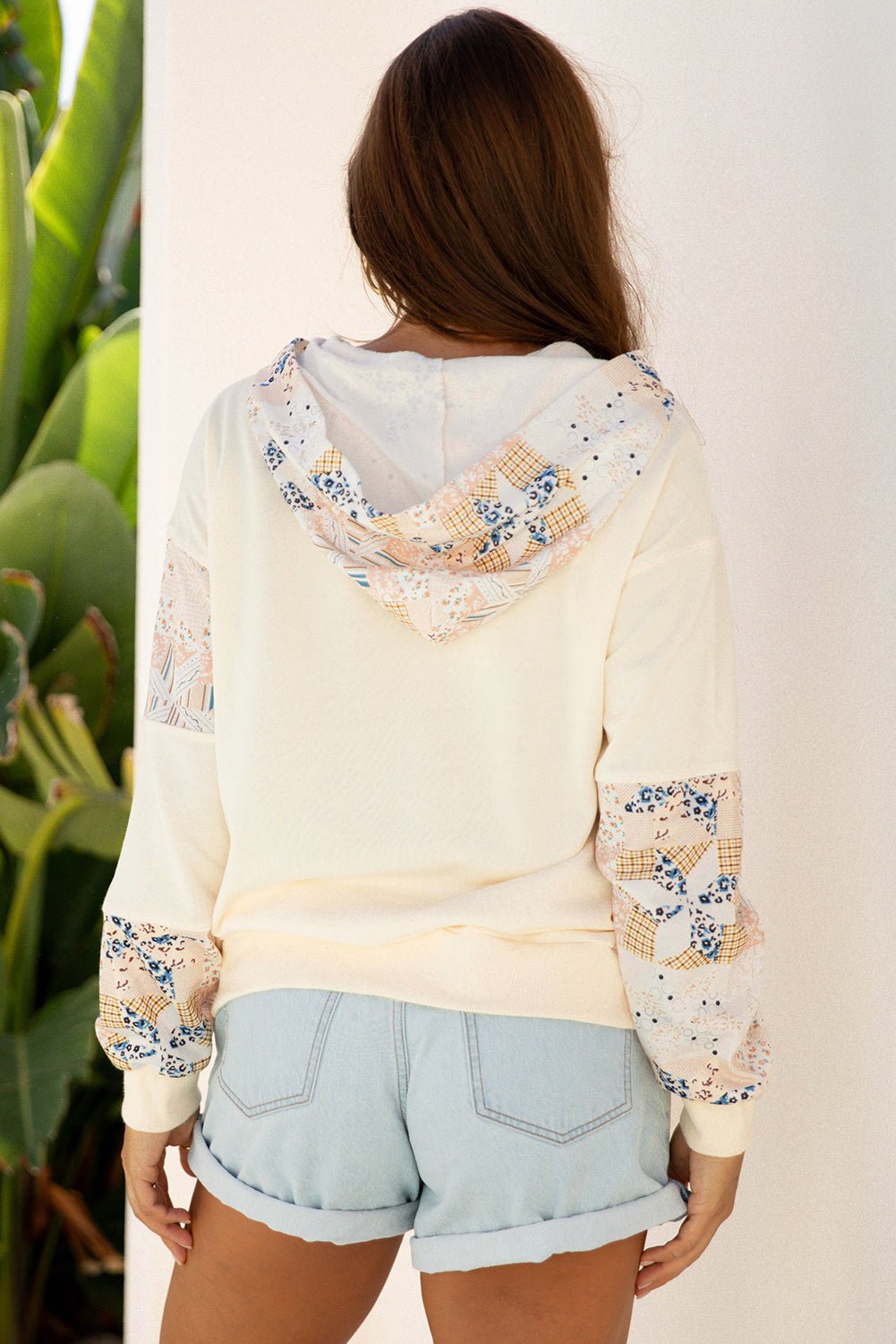 Dakota Geo Pattern Patchwork Hoodie - Hello Beautiful Boutique15% OFFThreaded Pear