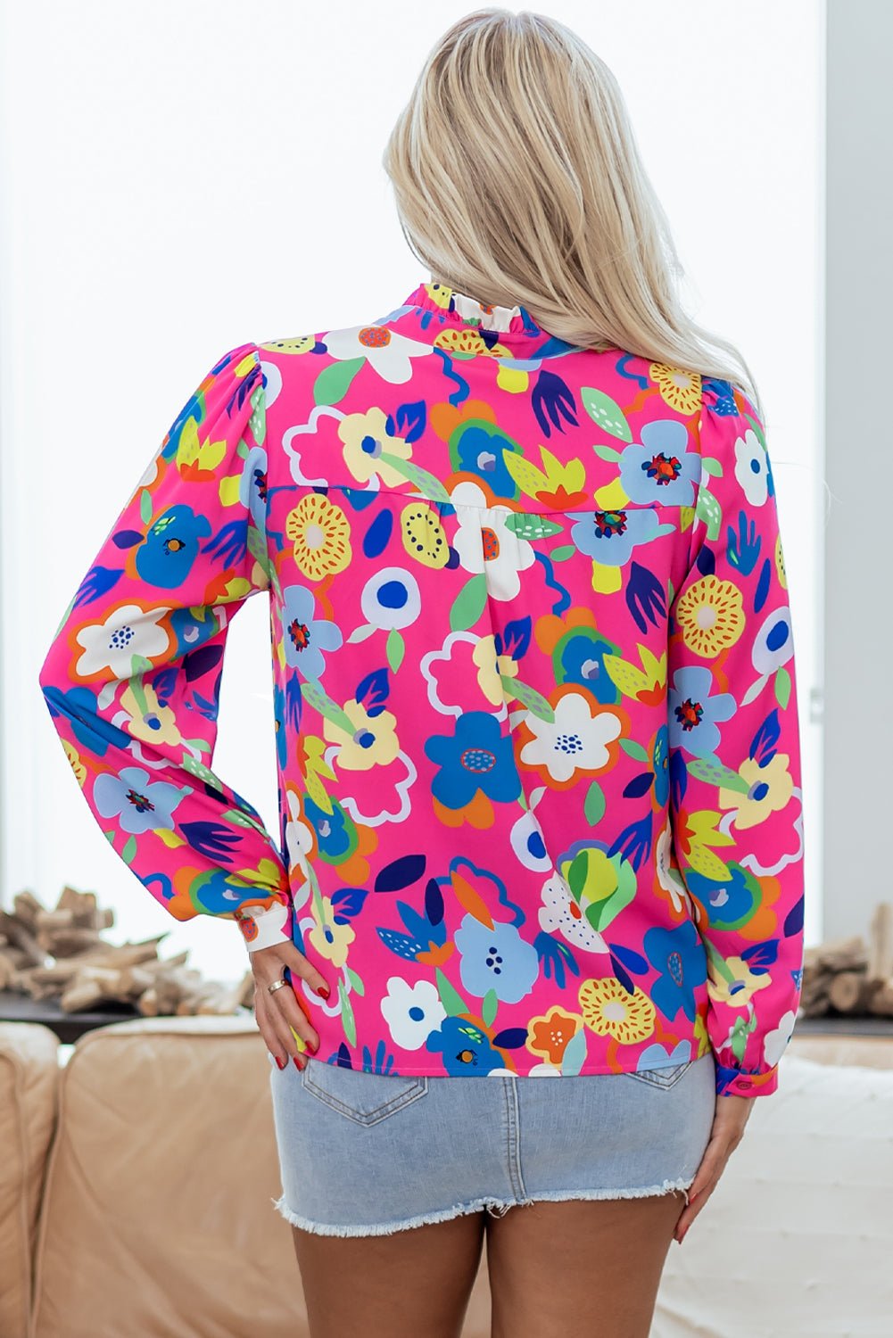 Dalia Flower Bomb Blouse - Hello Beautiful BoutiqueBlouses & ShirtsThreaded Pear