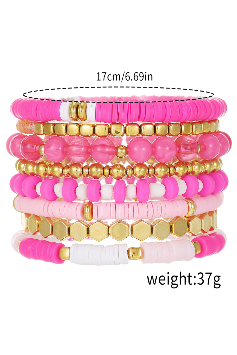 Dallas Beaded Elastic Bracelet Set - Hello Beautiful BoutiqueJewelryThreaded Pear