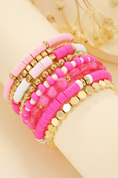 Dallas Beaded Elastic Bracelet Set - Hello Beautiful BoutiqueJewelryThreaded Pear