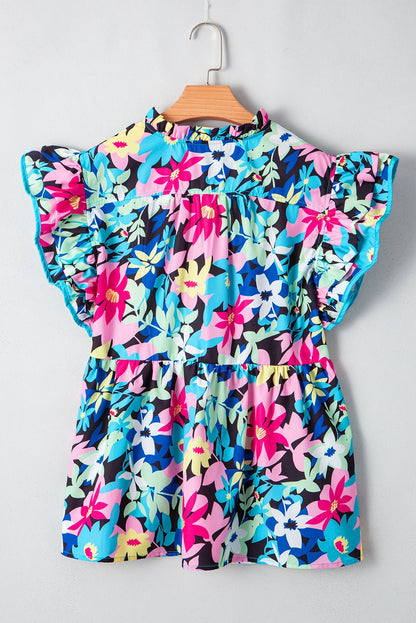 Dani Sleeve Tied Notched PLUS Blouse - Hello Beautiful BoutiquePlus Size Blouses & ShirtsThreaded Pear