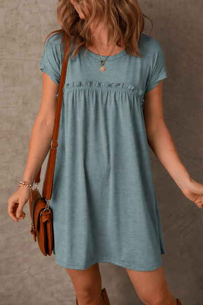 Daniela Gathered Seam T Shirt - Hello Beautiful BoutiqueT Shirt DressesThreaded Pear