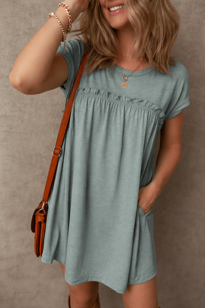 Daniela Gathered Seam T Shirt - Hello Beautiful BoutiqueT Shirt DressesThreaded Pear