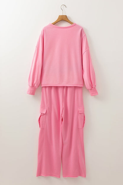Daniella Color Patchwork Pullover Top - Hello Beautiful BoutiquePant SetsThreaded Pear