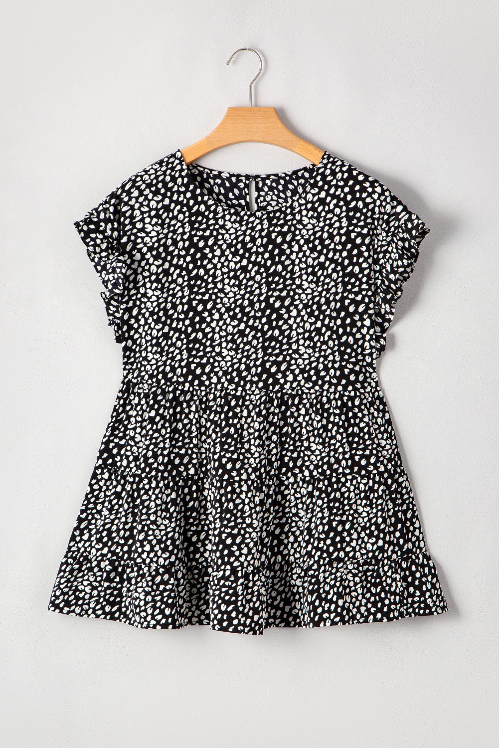 Danielle Back Tiered Flowy PLUS Blouse - Hello Beautiful BoutiquePlus Size Blouses & ShirtsThreaded Pear