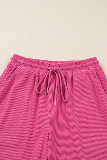 Danna Half Pullover Drawstring Pants Set - Hello Beautiful BoutiquePant SetsThreaded Pear