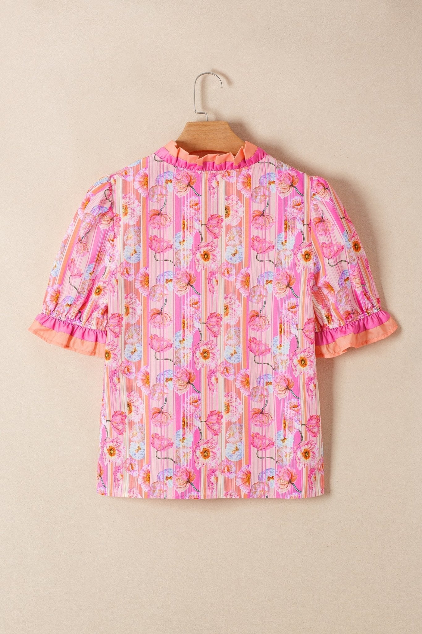 Danna Trim Short Sleeve Blouse - Hello Beautiful BoutiqueBlouses & ShirtsThreaded Pear