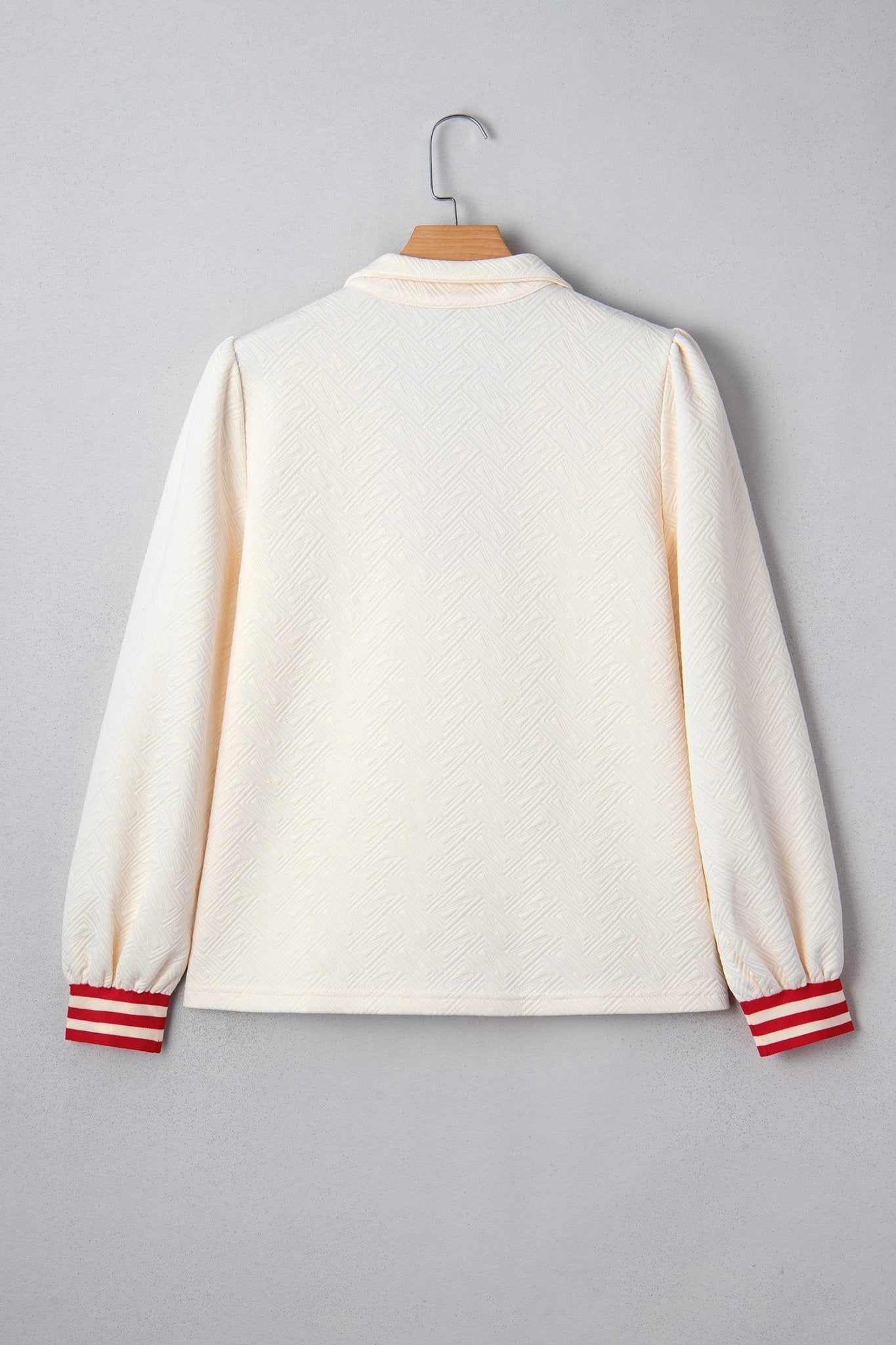 Danna Zipped Collar Pullover Top - Hello Beautiful BoutiqueLong Sleeve TopsThreaded Pear